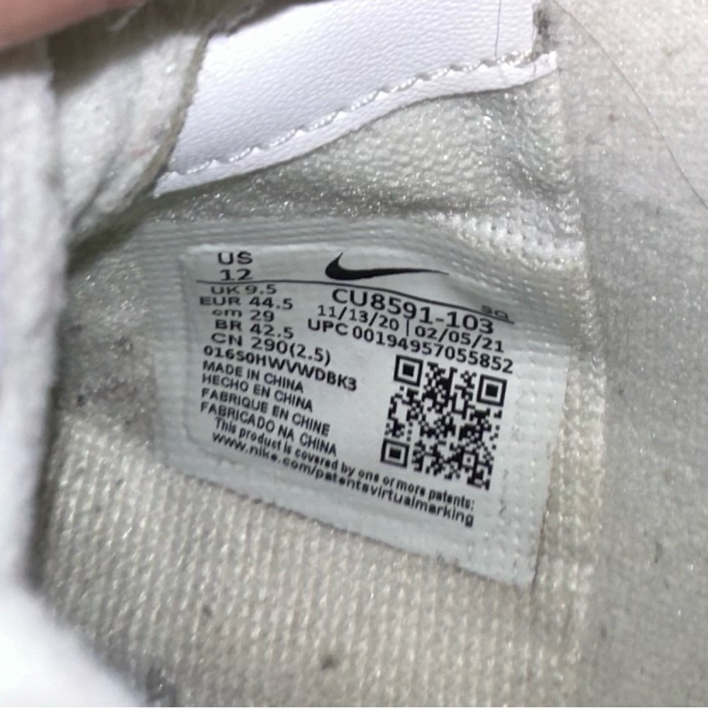 Nike Women's Air Force 1 Shadow 'Infinite Lilac' - Size 12 - Picture 14 of 16